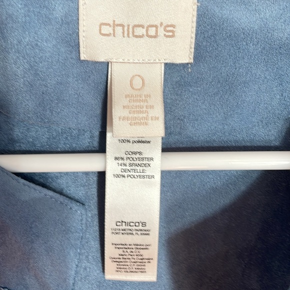 Chicos 0 jacket coat Gray Blue - Picture 2 of 5